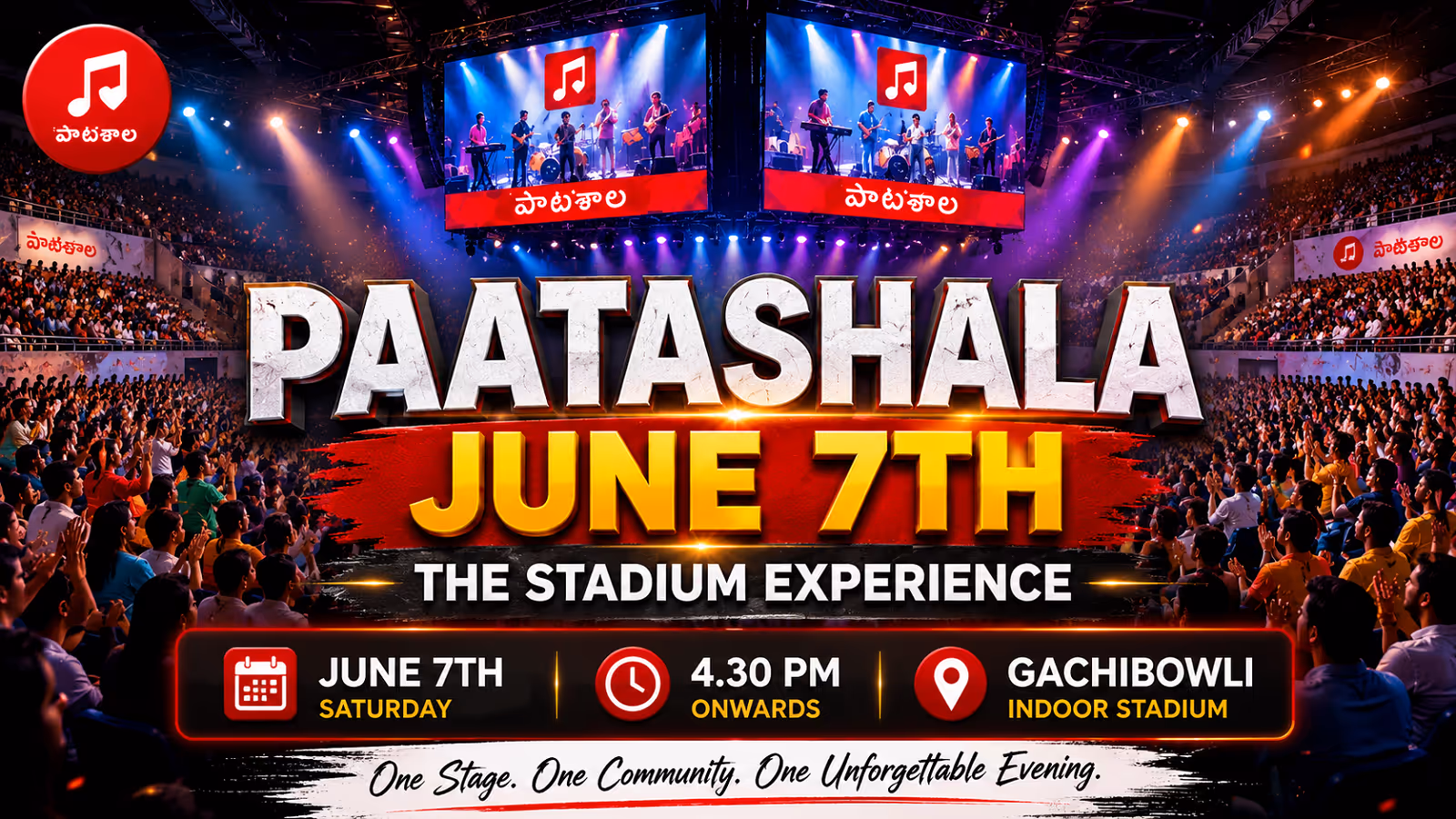 'Paata'shala - A Telugu Sing-Along Jamming Event -Edition 15 Stadium Experience