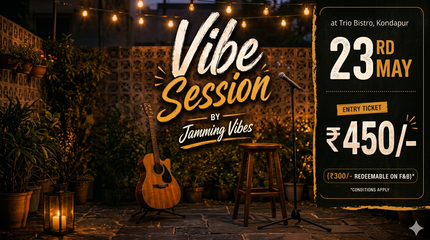 Vibe Session by Jamming Vibes at Trio Bistro