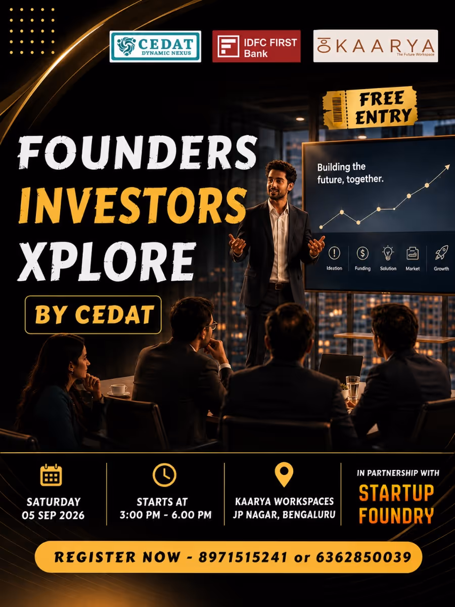 Founders & Investors Xplore by CEDAT