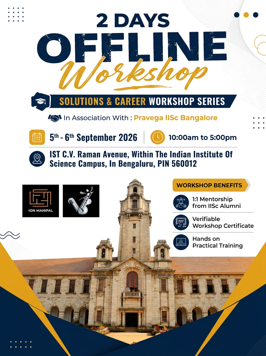 EDUFABRICA – 2 Days  Offline Workshop In Collaboration with Pravega, IISc Bangalore