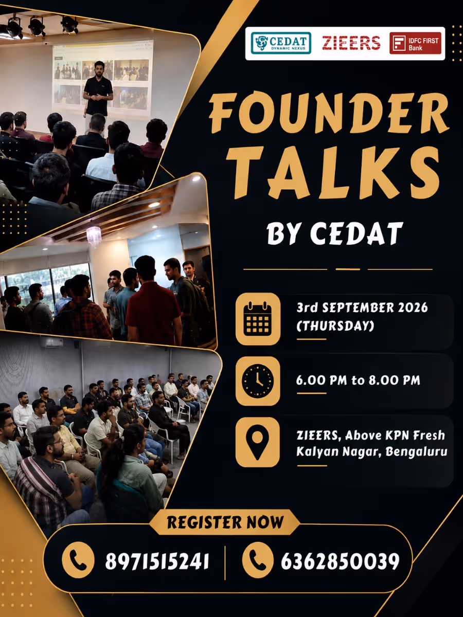 Founder Talks by CEDAT