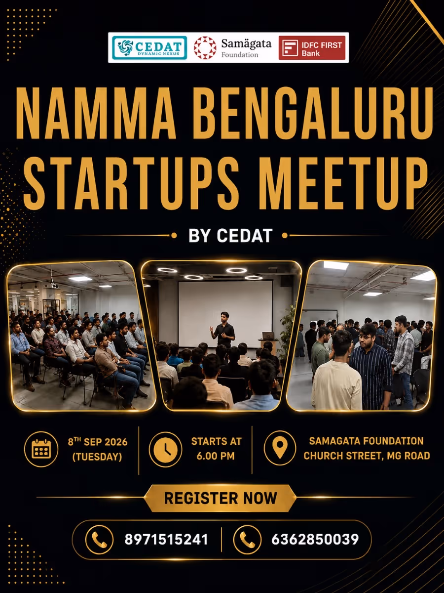 Namma Bengaluru Startups Meetup by CEDAT